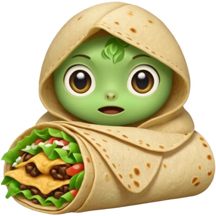 grogu eating a burrito  emoji