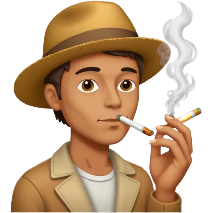 Dude smoking a joint  emoji