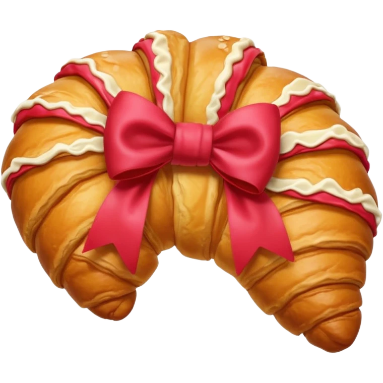 Crosant mit Schleife emoji