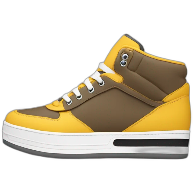 Une paire de sneakers emoji