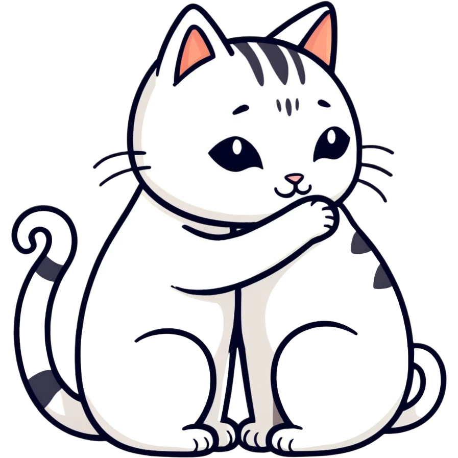 Cats hugging  emoji