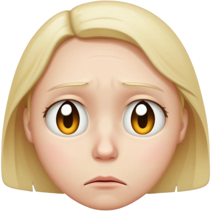 Sad face emoji