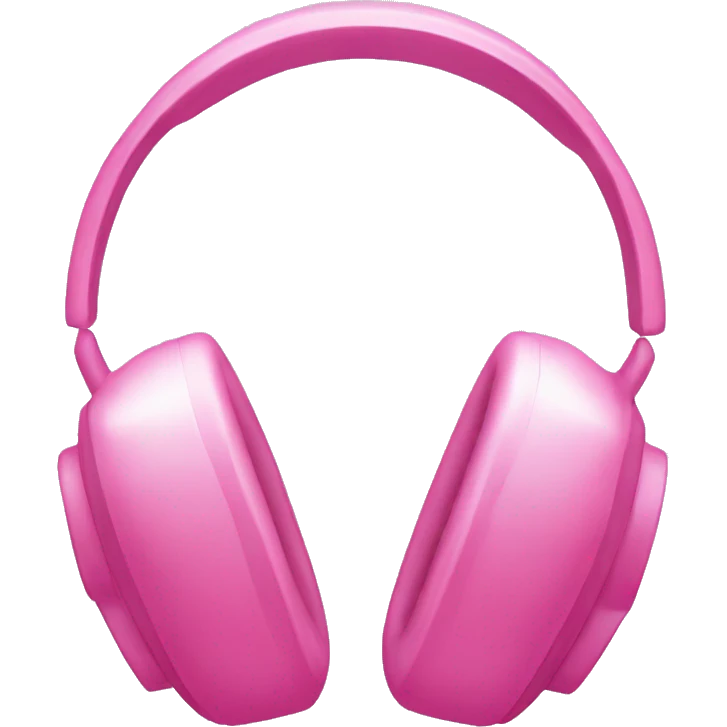 Pink rinestone headphones  emoji