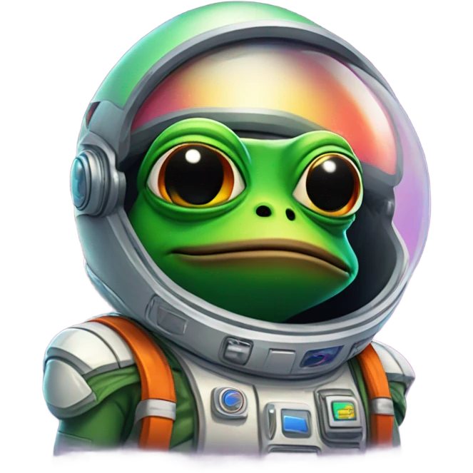 pepe in a space suit emoji