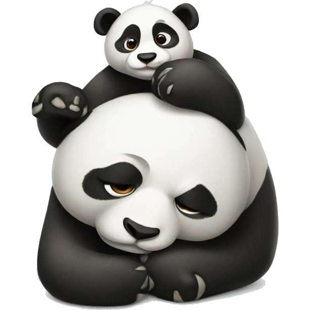 Lazy panda emoji