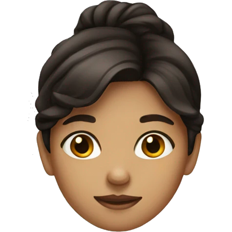 girl with dark brown hair emoji