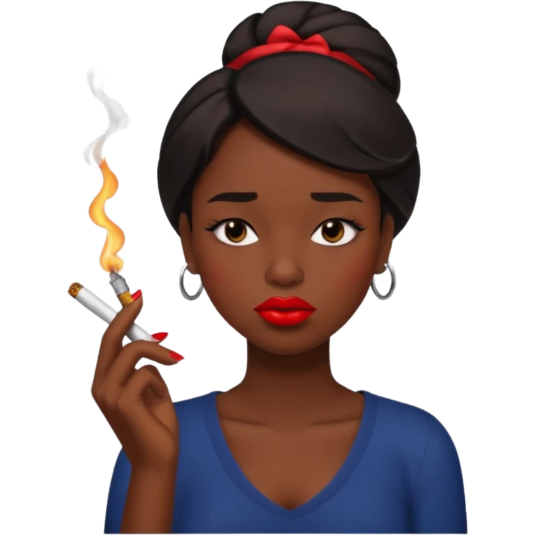 Sigara içen kız emoji