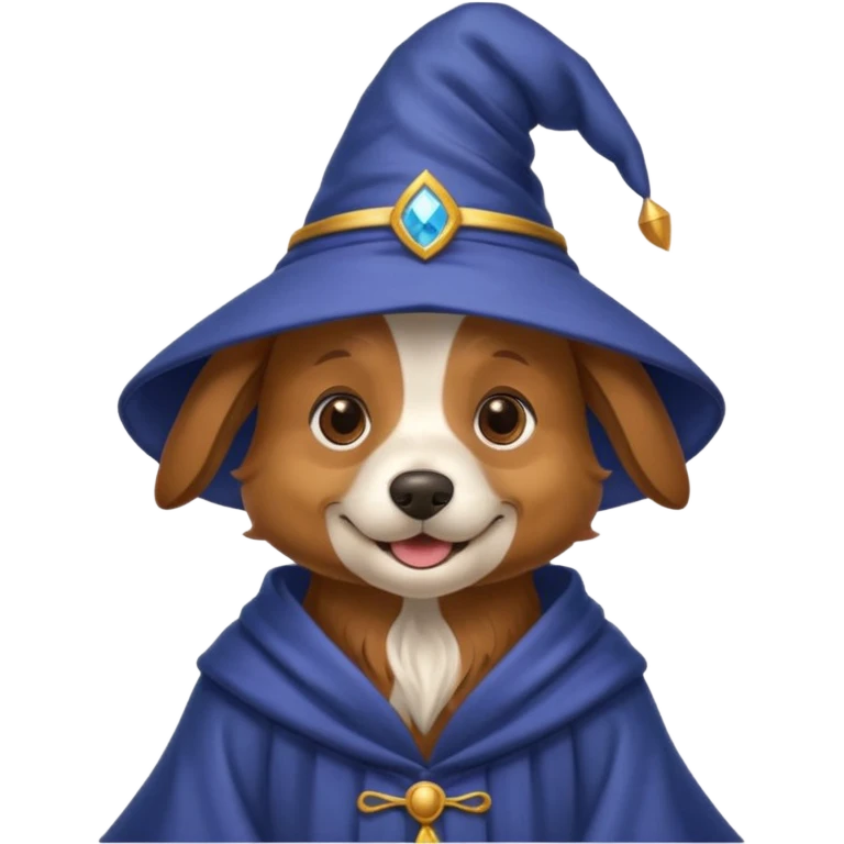 Dog wizard emoji