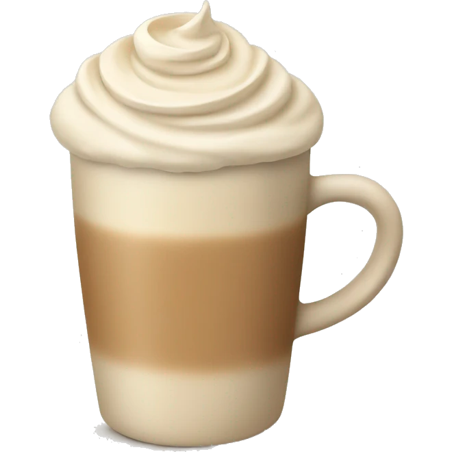 beige cream latte emoji