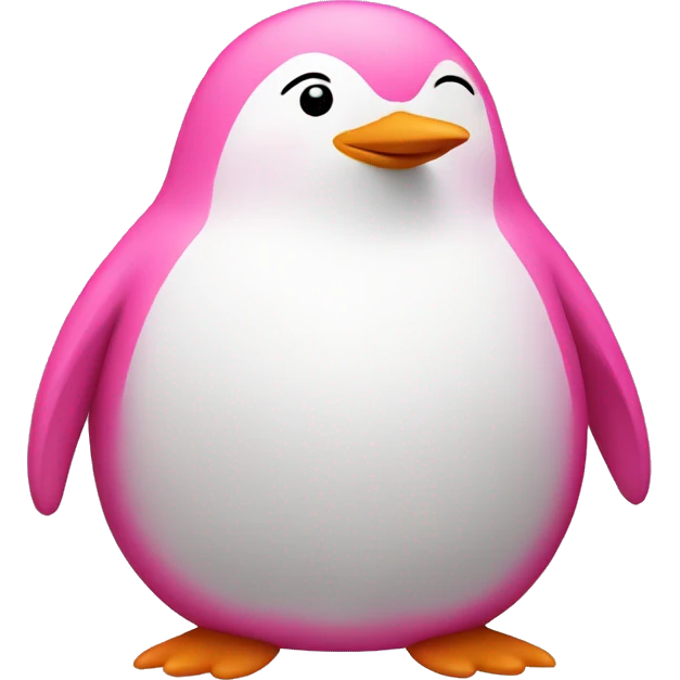 pink fat penguin emoji