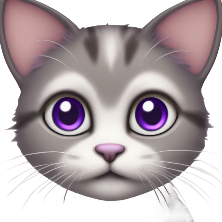 cute purple cat emoji