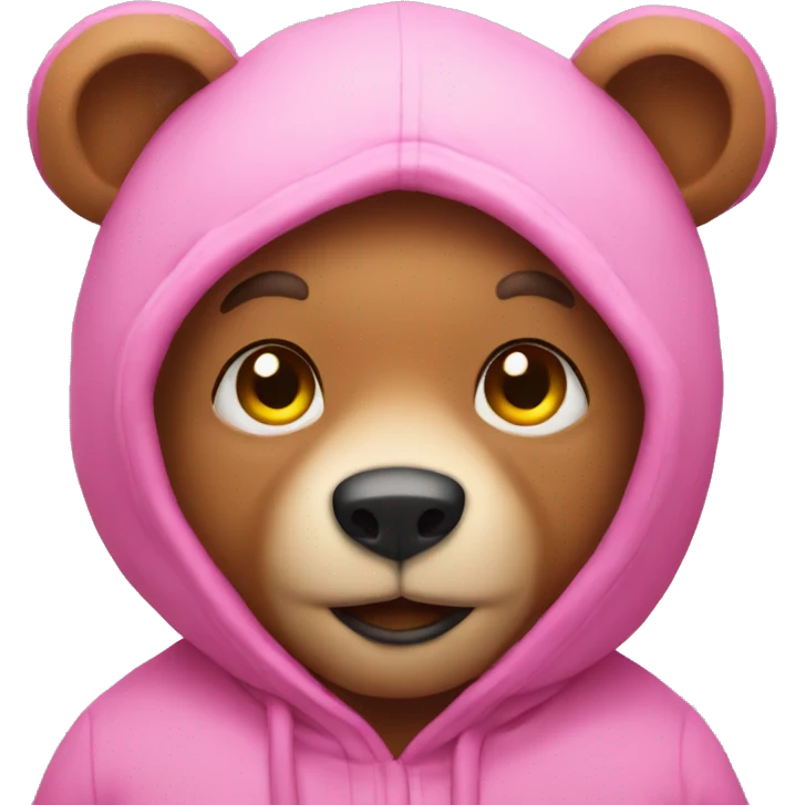 Pink bear emoji