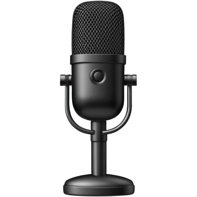 studio microphone device emoji