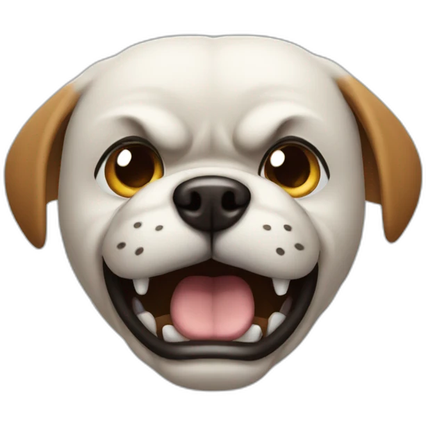 angry dog emoji