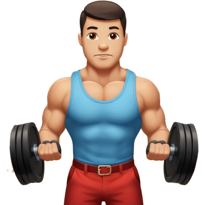 Strongman with Weights in circus emoji