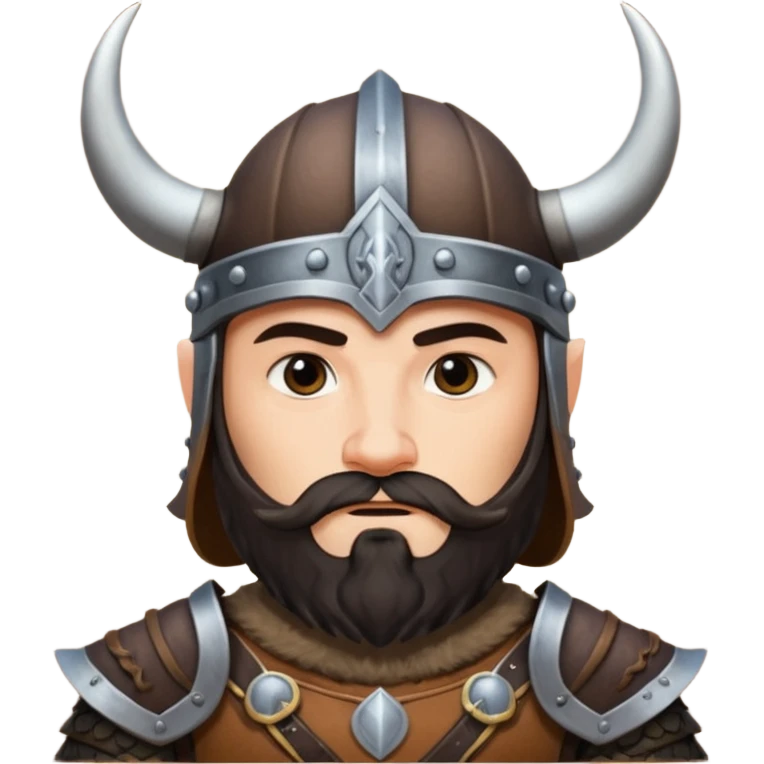 viking rider with dark beard emoji