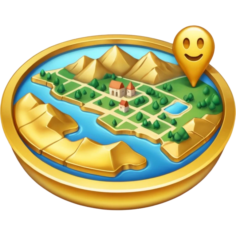 map gold emoji