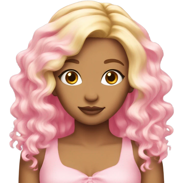 Pink fairy blonde hair emoji