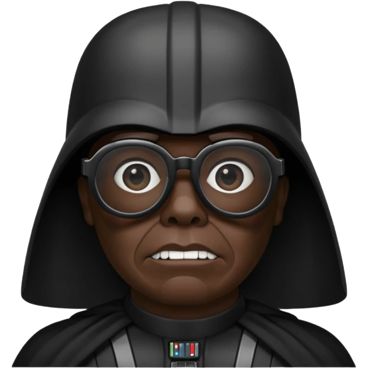 Dark vador avec des verrresnoires emoji