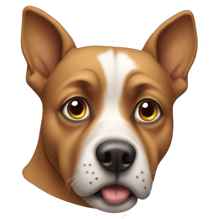Grossed out dog emoji