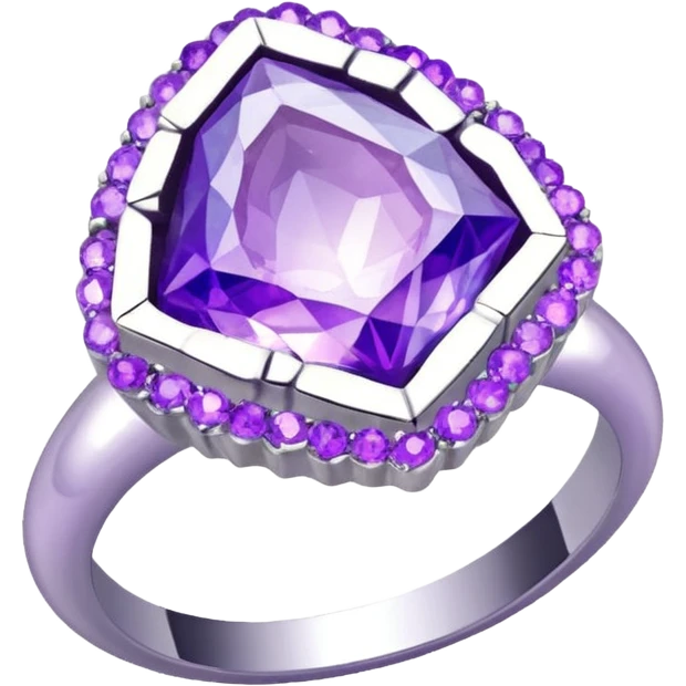 crystal geode ring emoji