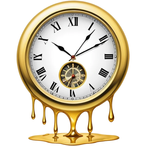 salvador dali melted clock emoji