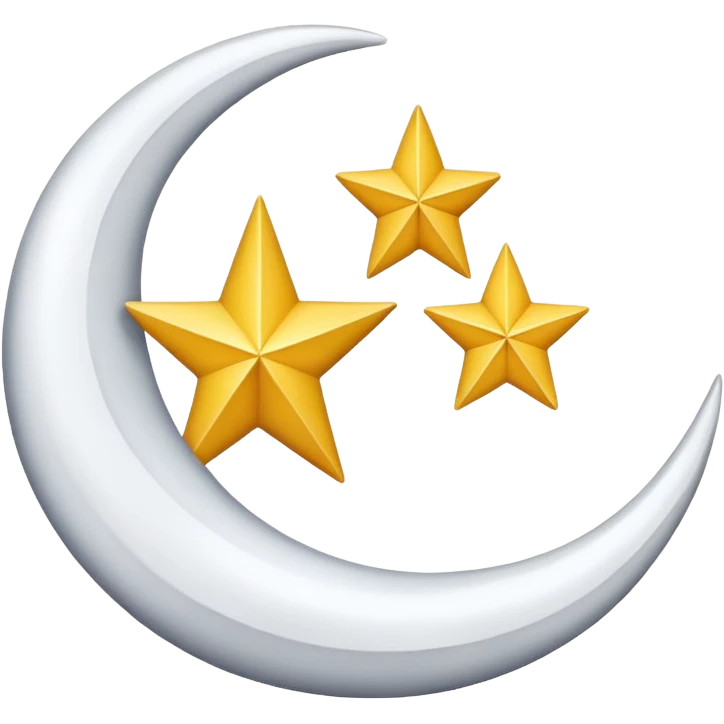Symbole sobre lune et étoile algerie emoji