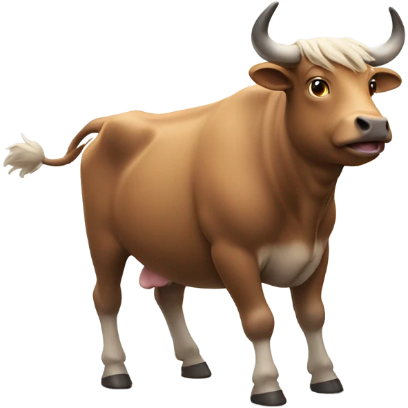 Ox waving emoji