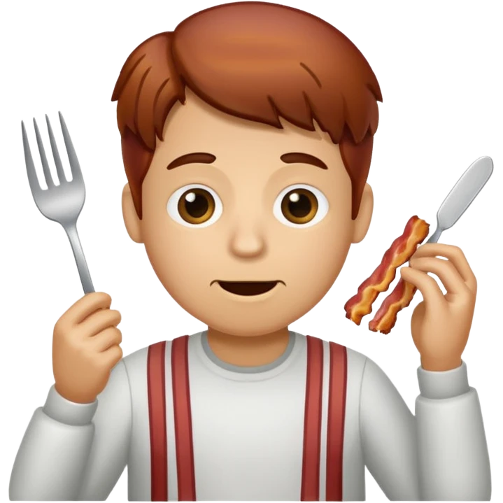 Schlupf der Speck isst emoji