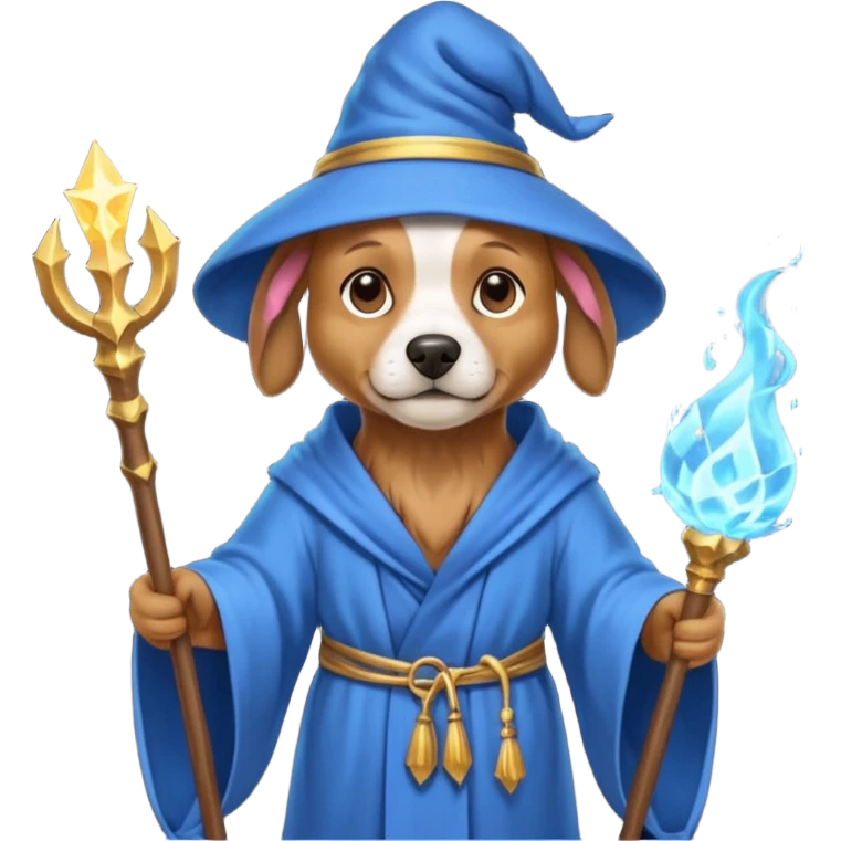 Dog wizard emoji