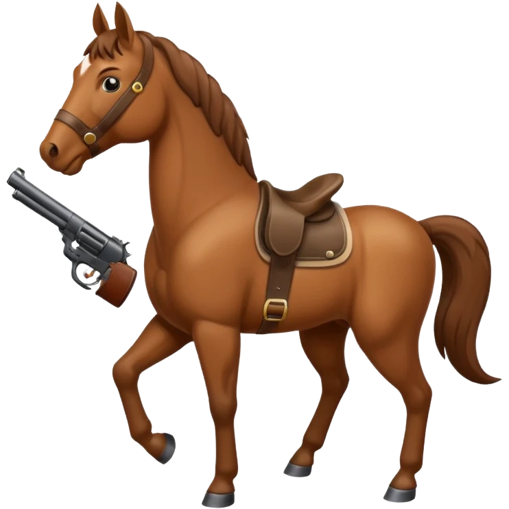 horse with a gun emoji