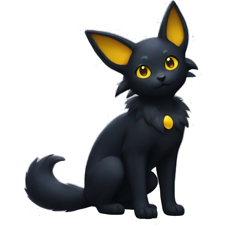Lunar Nebula Umbreon-Litten full body emoji