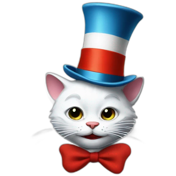 cat in the hat but weird emoji