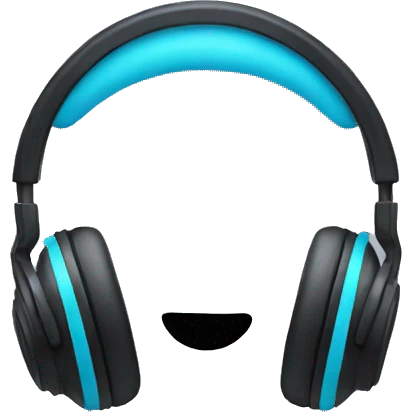 headphone with  emoji