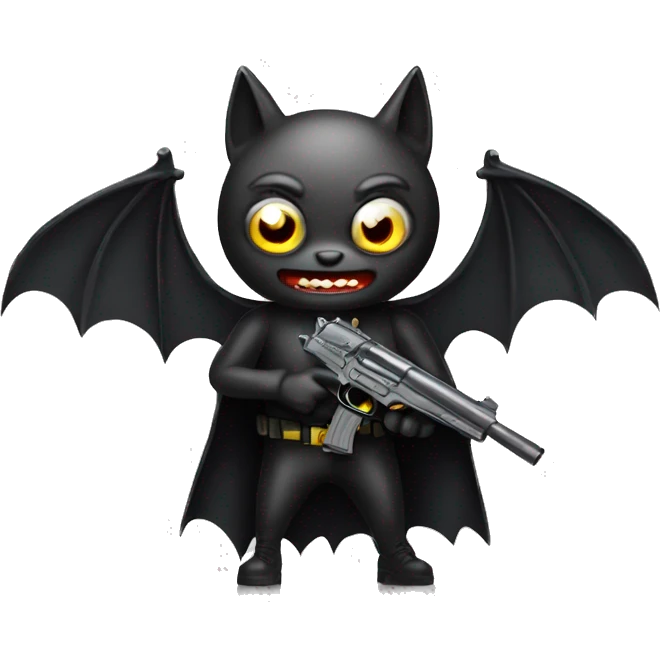 bat with a gun emoji