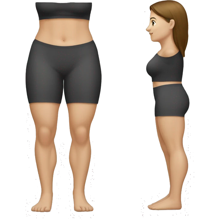 Woman leg calves muscles, fit Caucasian woman emoji