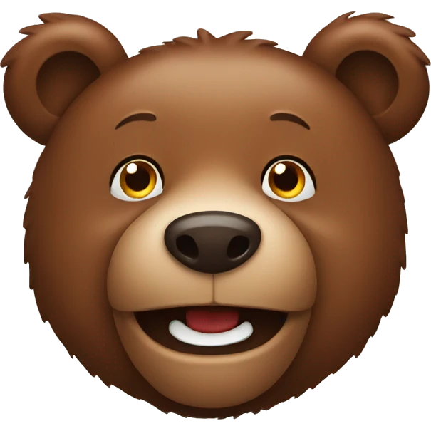 Happy brown bear emoji