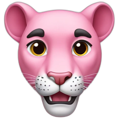 The pink panther emoji