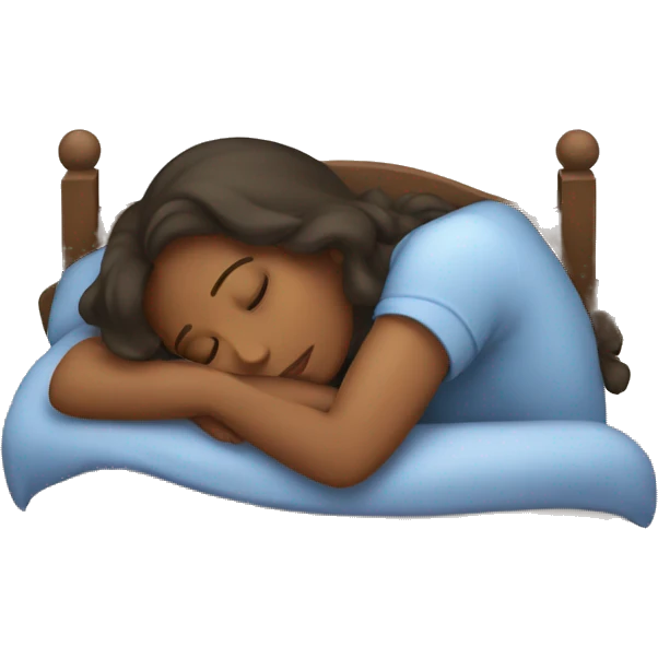 A girl sleeping emoji