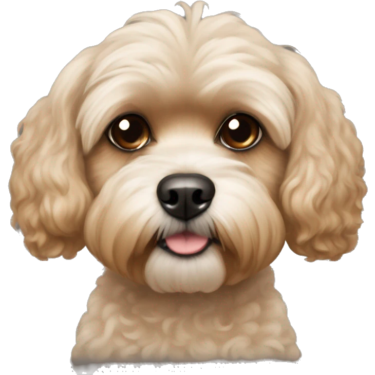 Poodle Shih Tzu mix tan color emoji