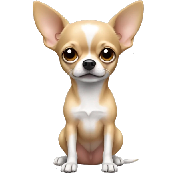 Chihuahua of poor color, boy emoji