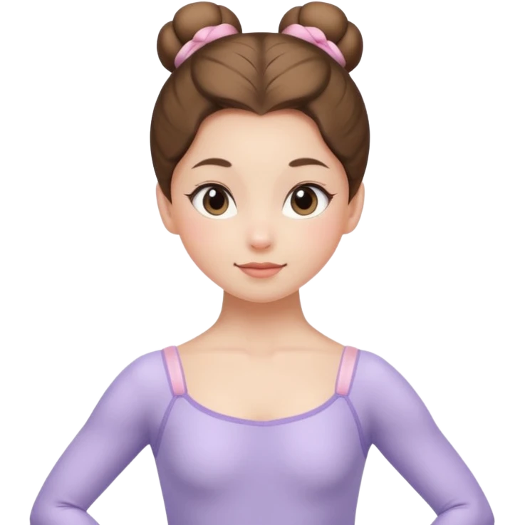 ballet bun girl emoji