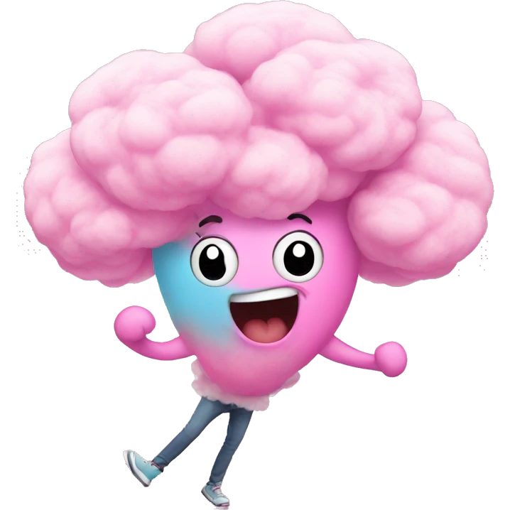 cotton candy dancing  emoji