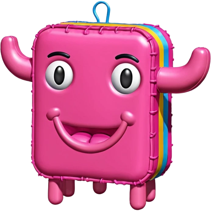   jeff koons style art SPAM pink meat  pinata sculpture  emoji