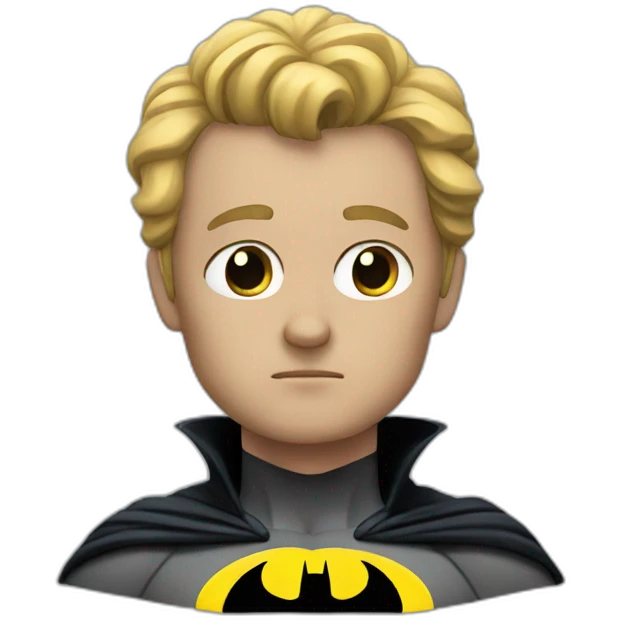 Batman thinking emoji
