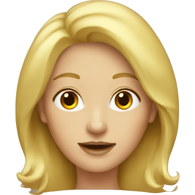 Blonde mature female emoji