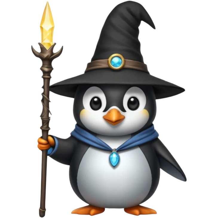 Penguin Wizard emoji