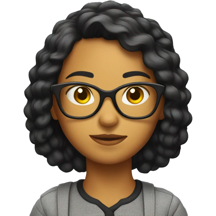 chica nerd emoji