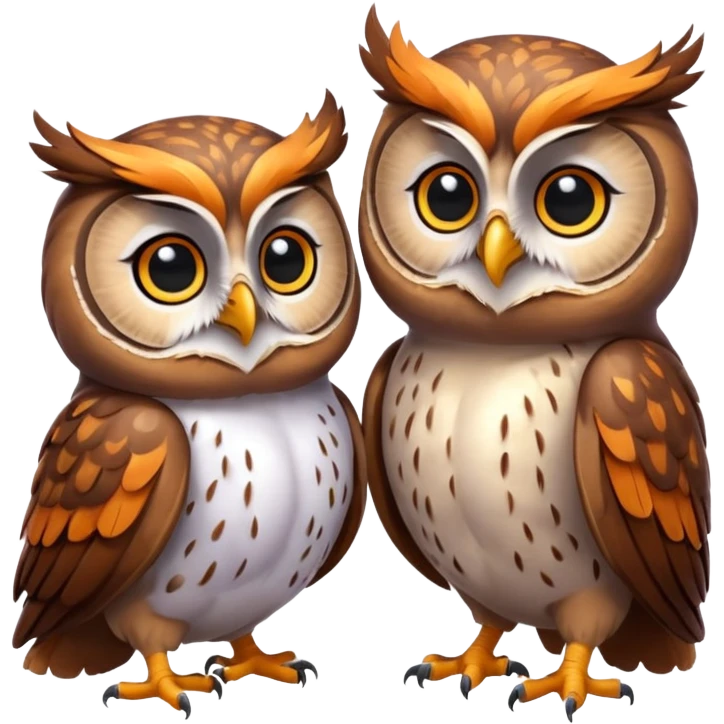 Chat x hiboux  emoji