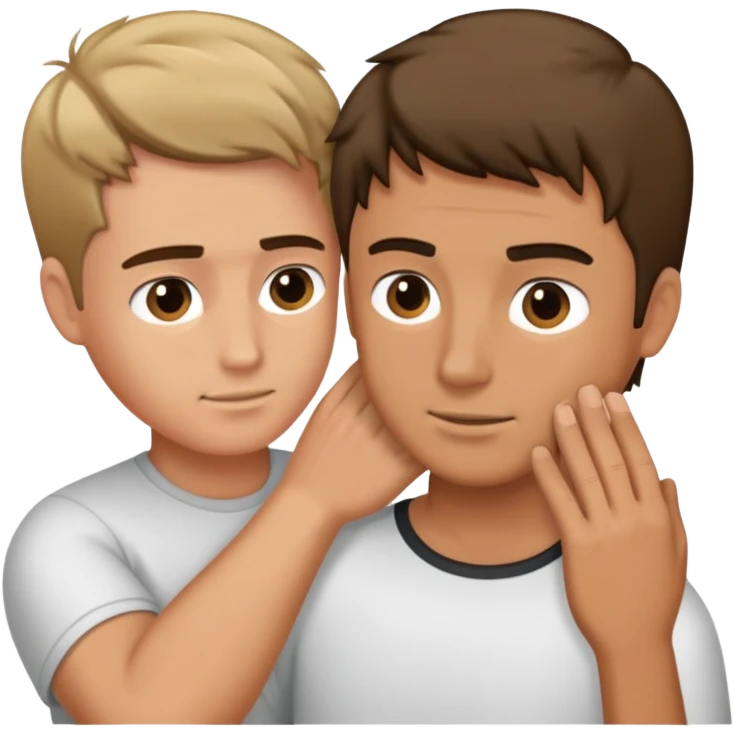 A hand grabbing a man’s hair rough emoji
